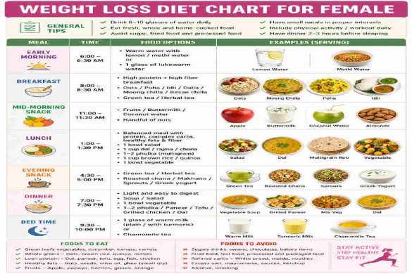 Weight Loss Diet Chart for Female